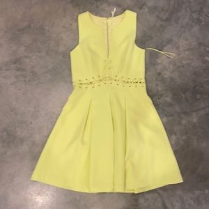 Yellow Gianni beanie formal dress